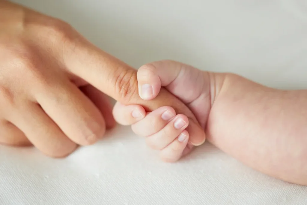 Bond with baby Through Talking and Touch