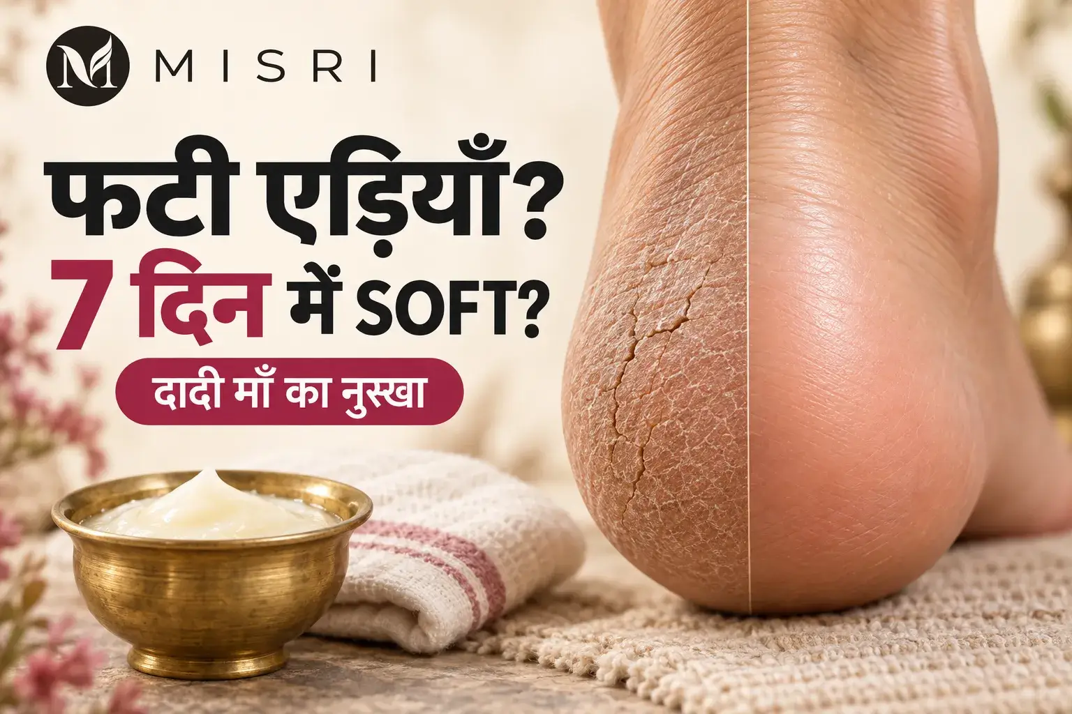 फटी एड़ियों को 7 दिन में ठीक करने का दादी माँ का नुस्खा