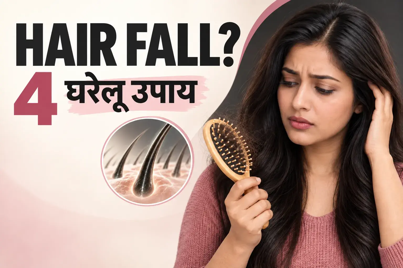 बाल झड़ना रोकने के 4 घरेलू उपाय | Hair Fall Remedies